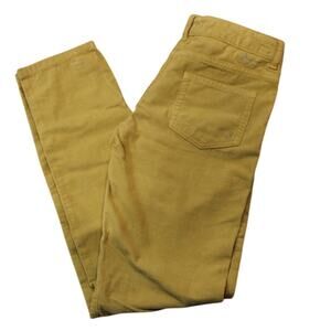 NWT Bonpoint Sienna Girls Light Corduroy Mustard Yellow Straight Leg Pants 12